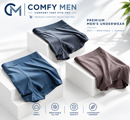 COMFYMEN MICROFIBER MODAL BRIEF BOXER | M-SIZE | PACK OF 4