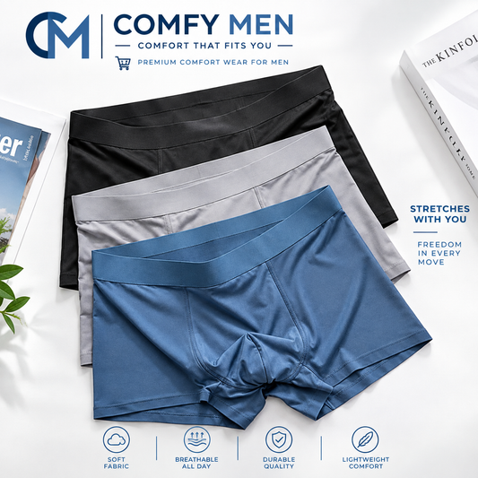 COMFYMEN MICROFIBER MODAL BRIEF BOXER | L-SIZE | PACK OF 4